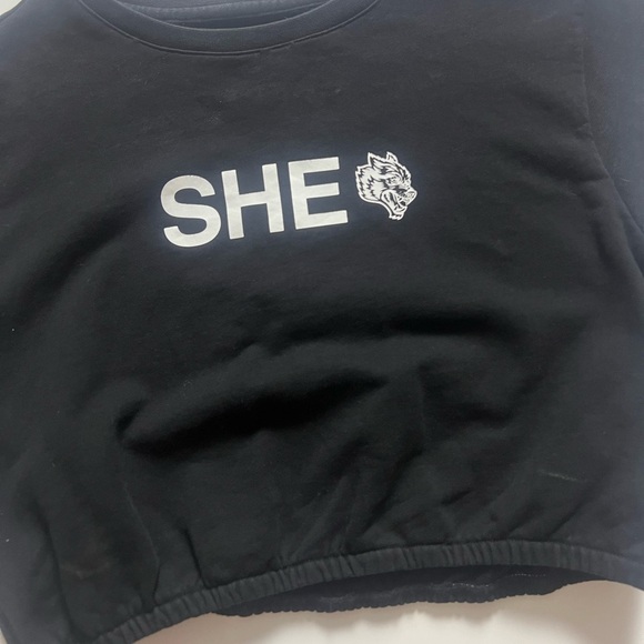 Darc Sport She Crop Top, Black, Size L - Picture 4 of 5